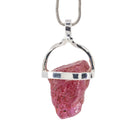 Ruby 13.77 Carat Sterling Silver Handcrafted Natural Crystal Twist Pendant - KKO-230 - Crystalarium