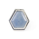Sapphire 6.65 Carat Faceted Slice Handcrafted Sterling Silver Ring - KKO-075 - Crystalarium