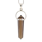 Smoky Quartz Polished Crystal Sterling Silver Pendant - FFW-029 - Crystalarium