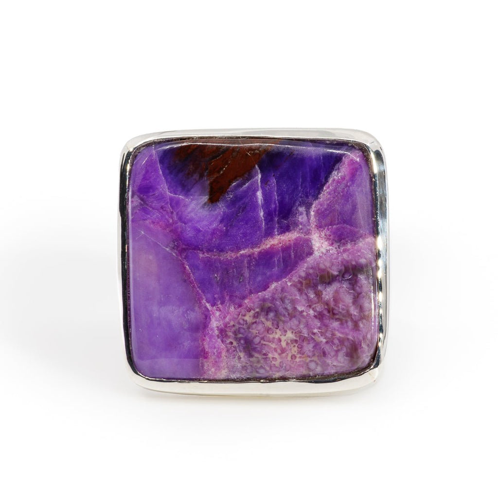 Sugilite 17.83 Carat Sterling Silver Handcrafted Ring - KKO-076 - Crystalarium