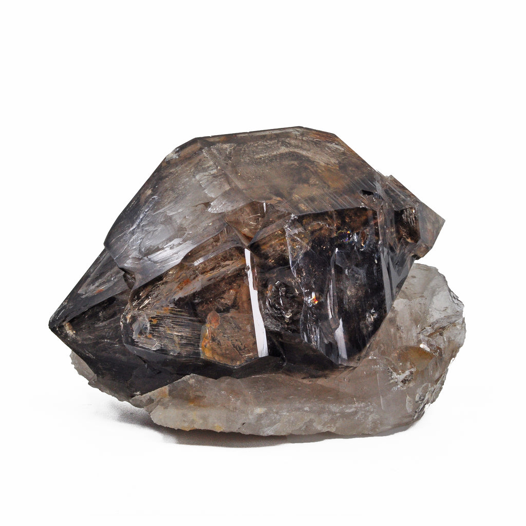 Smokey Quartz Double Terminated Elestial On Quartz - Brazil - RX-030 - Crystalarium