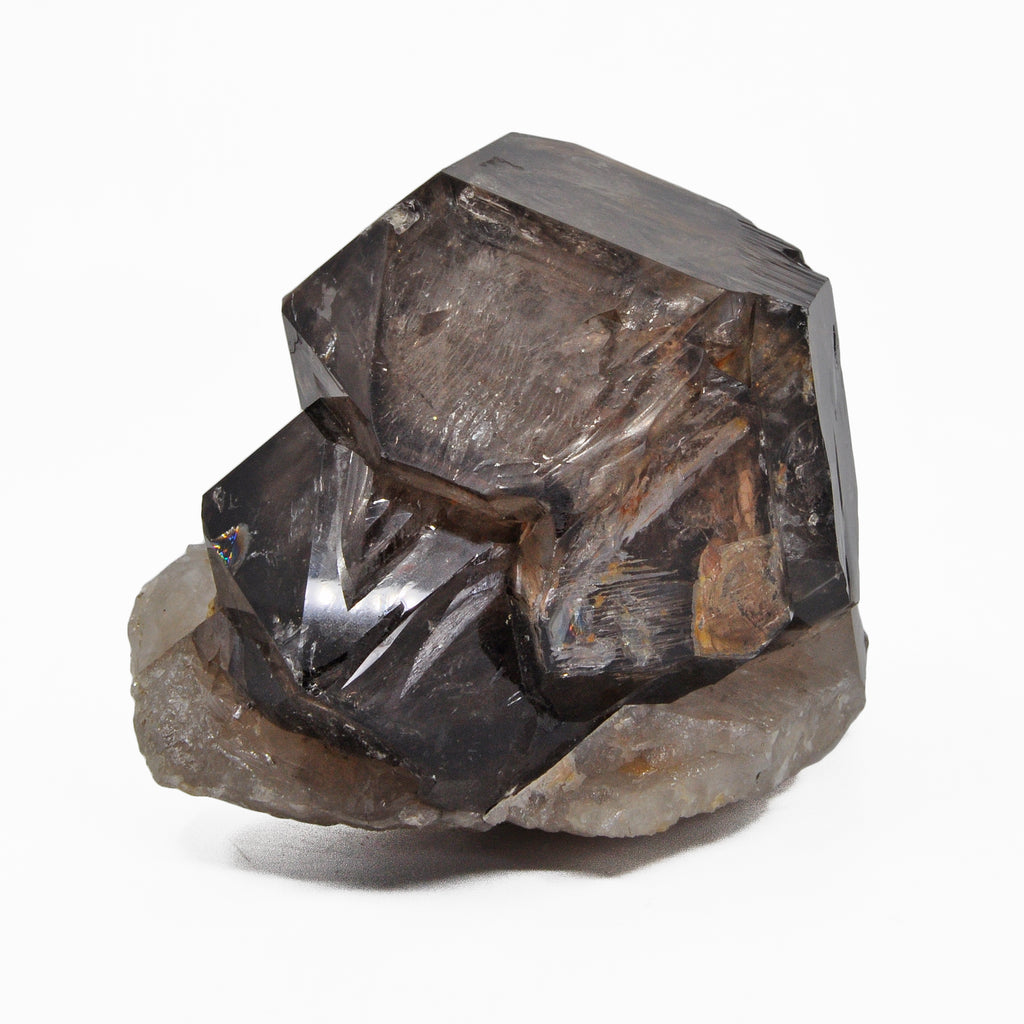 Smokey Quartz Double Terminated Elestial On Quartz - Brazil - RX-030 - Crystalarium