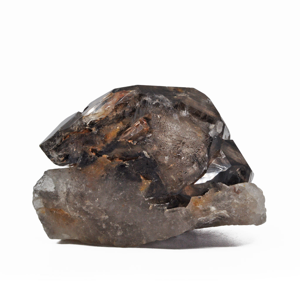 Smokey Quartz Double Terminated Elestial On Quartz - Brazil - RX-030 - Crystalarium