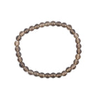 Smoky Quartz 6mm Beaded Bracelet - JJW-081 - Crystalarium