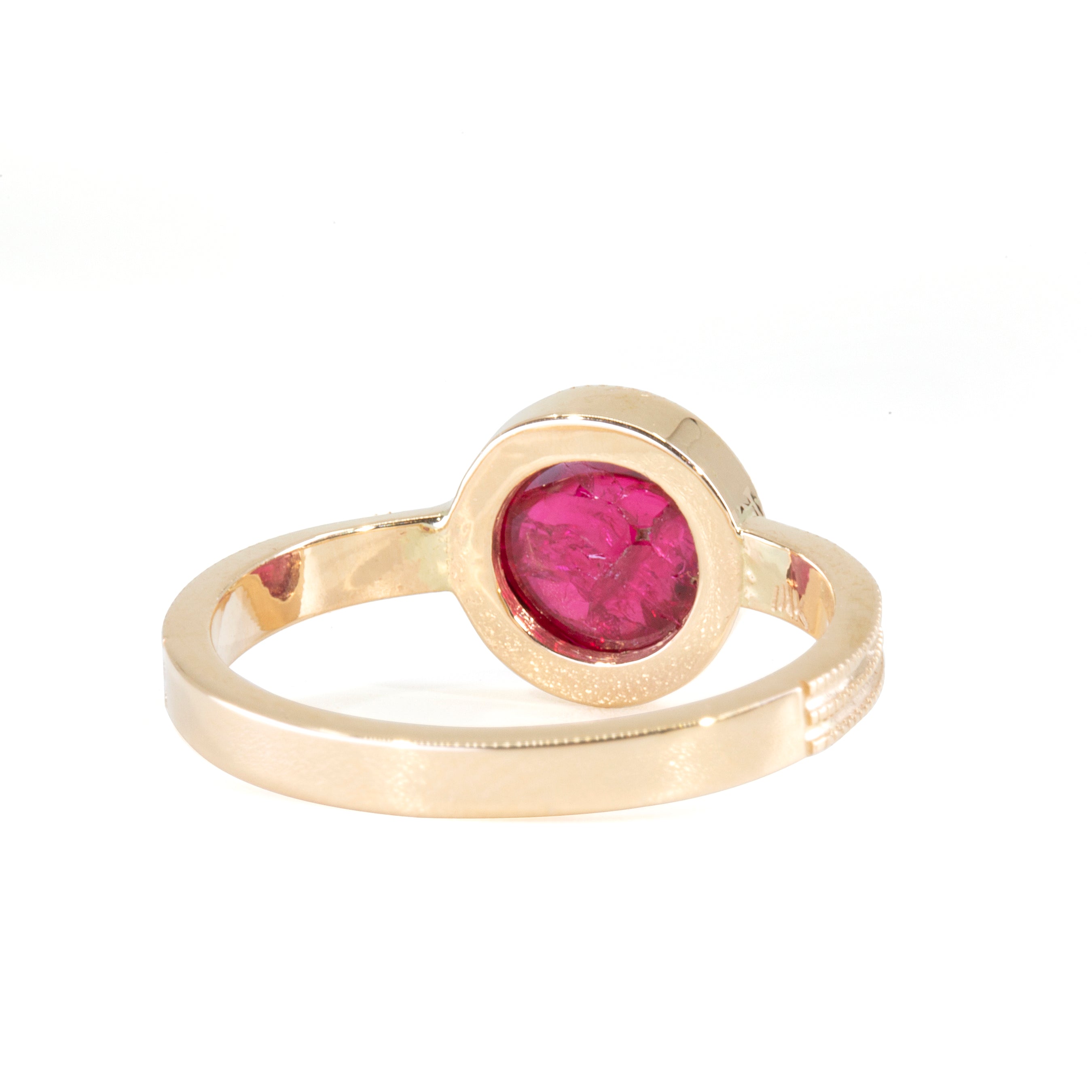 Spinel 2.2 carat Cabochon Handcrafted 14k Ring - HHO-192 - Crystalarium