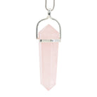 Rose Quartz 42.52 Carat Sterling Silver Handcrafted Polished Crystal Pendant - KKO-186 - Crystalarium