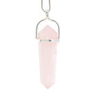 Rose Quartz 42.52 Carat Sterling Silver Handcrafted Polished Crystal Pendant - KKO-186 - Crystalarium