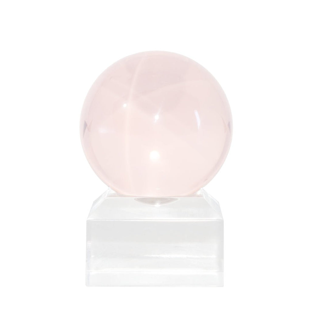 Star Rose Quartz 1.7 Inch 109 Gram Polished Crystal Sphere - Mozambique - KKL-067 - Crystalarium
