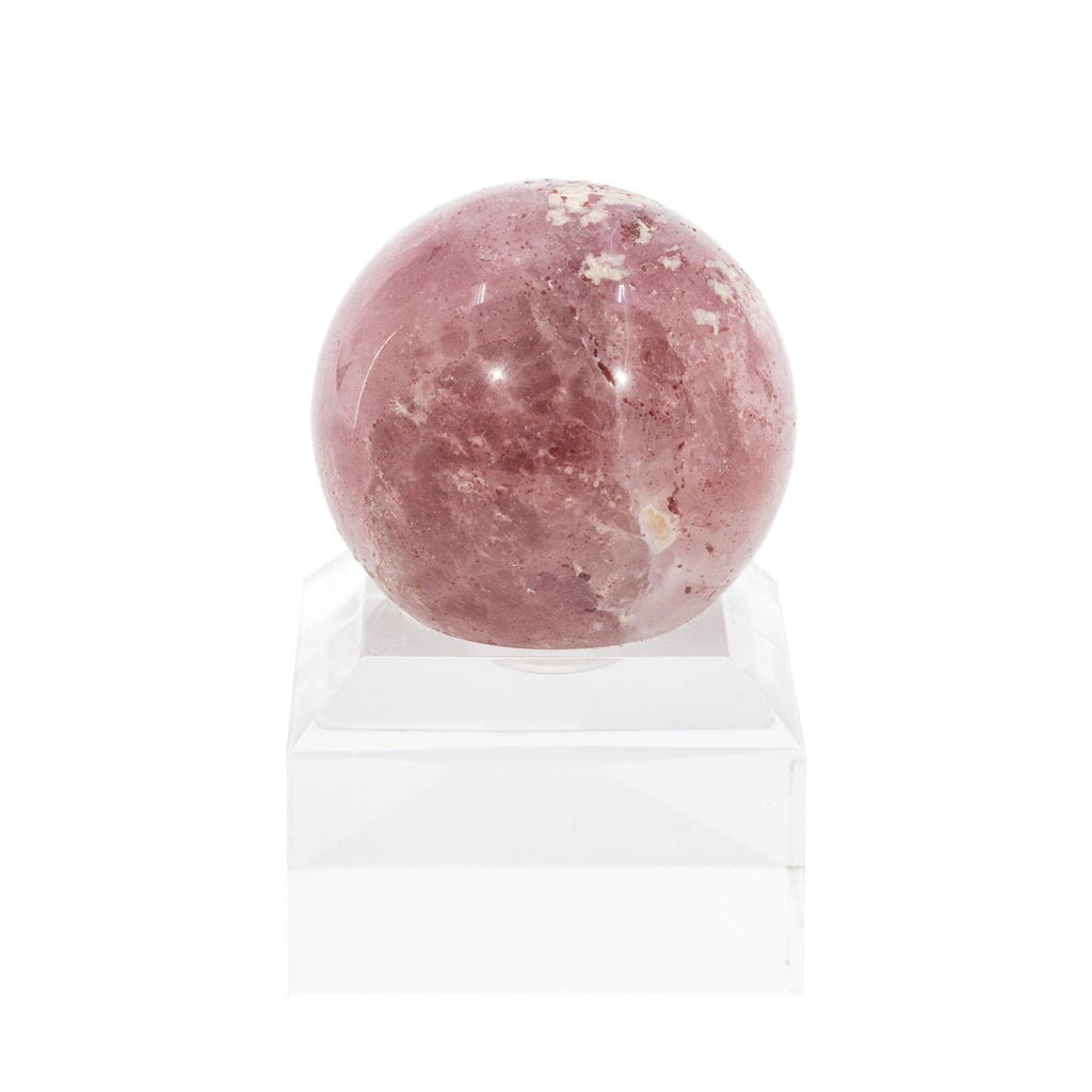 Strawberry Quartz 1.38 Inch 58 Gram Polished Crystal Sphere - Tanzania - DDL-063 - Crystalarium