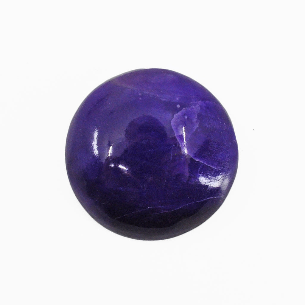 Sugilite 19.71 mm 17.23 carats Natural Crystal Polished Round Cabochon - South Africa - 1-642A - Crystalarium