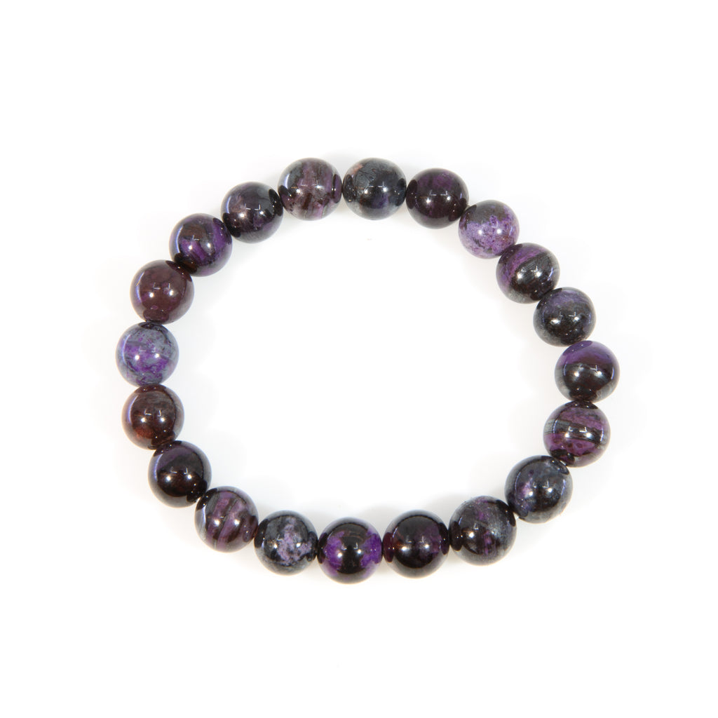 Sugilite 9mm Luxury Beaded Bracelet - JJW-115 - Crystalarium