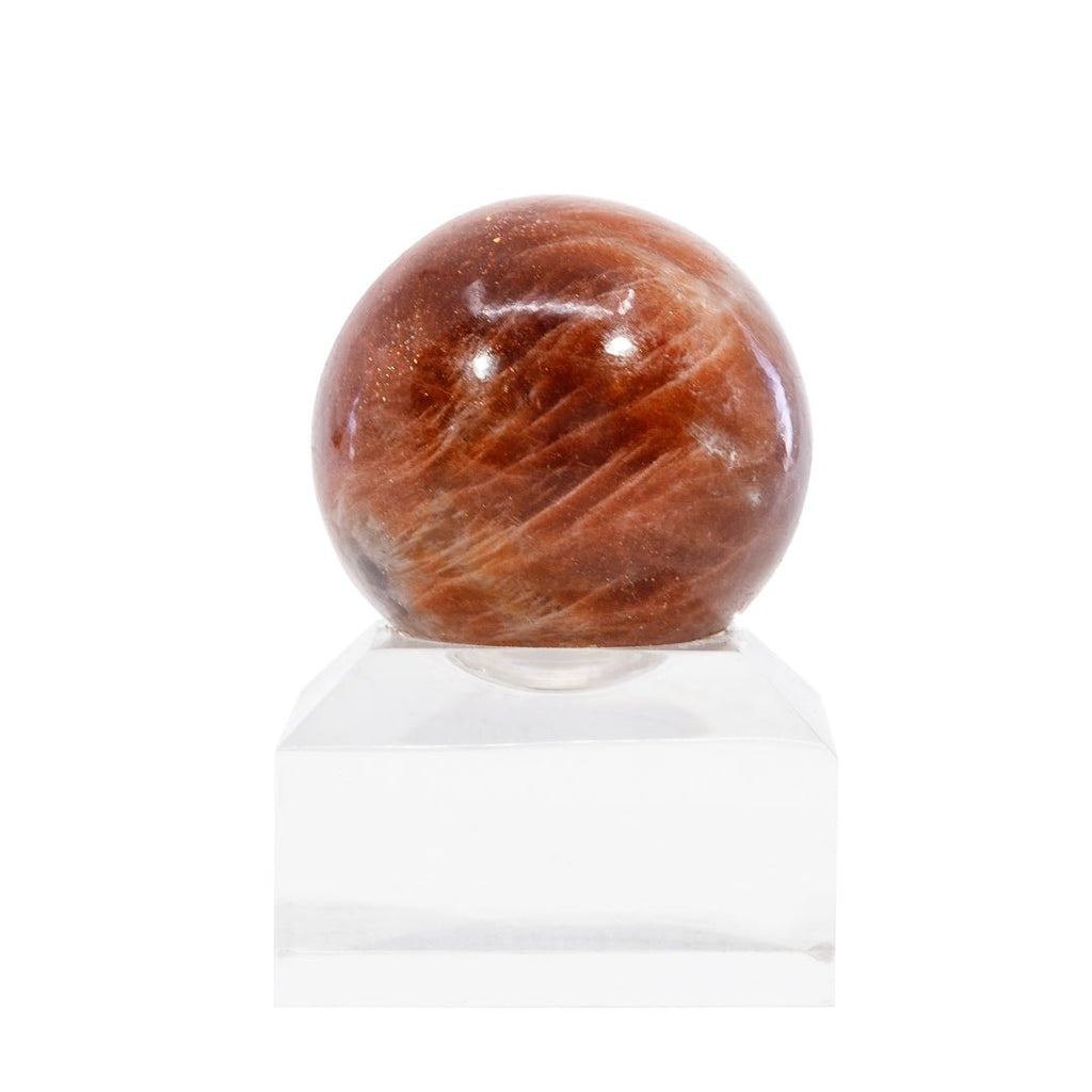 Sunstone 1.3 Inch 59.2 Gram Polished Crystal Sphere - India - KKL-027 - Crystalarium