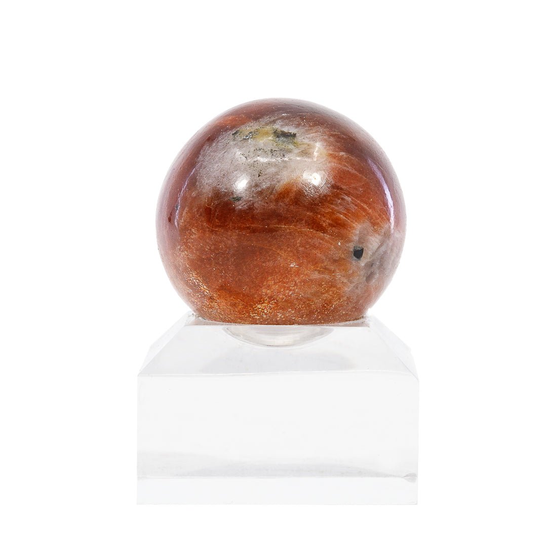 Sunstone 1.3 Inch 59.2 Gram Polished Crystal Sphere - India - KKL-027 - Crystalarium
