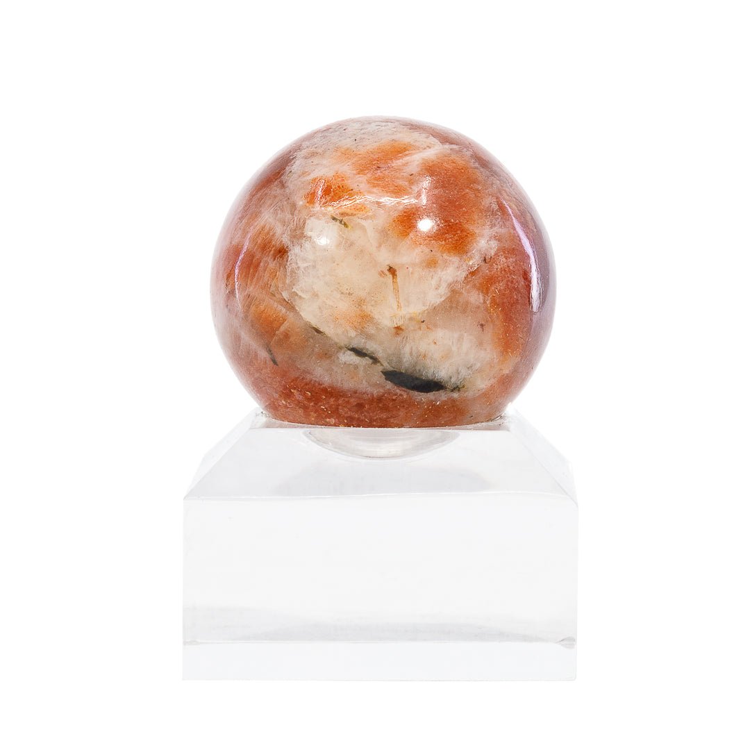 Sunstone 1.3 Inch 56.6 Gram Polished Crystal Sphere - India - KKL-028 - Crystalarium