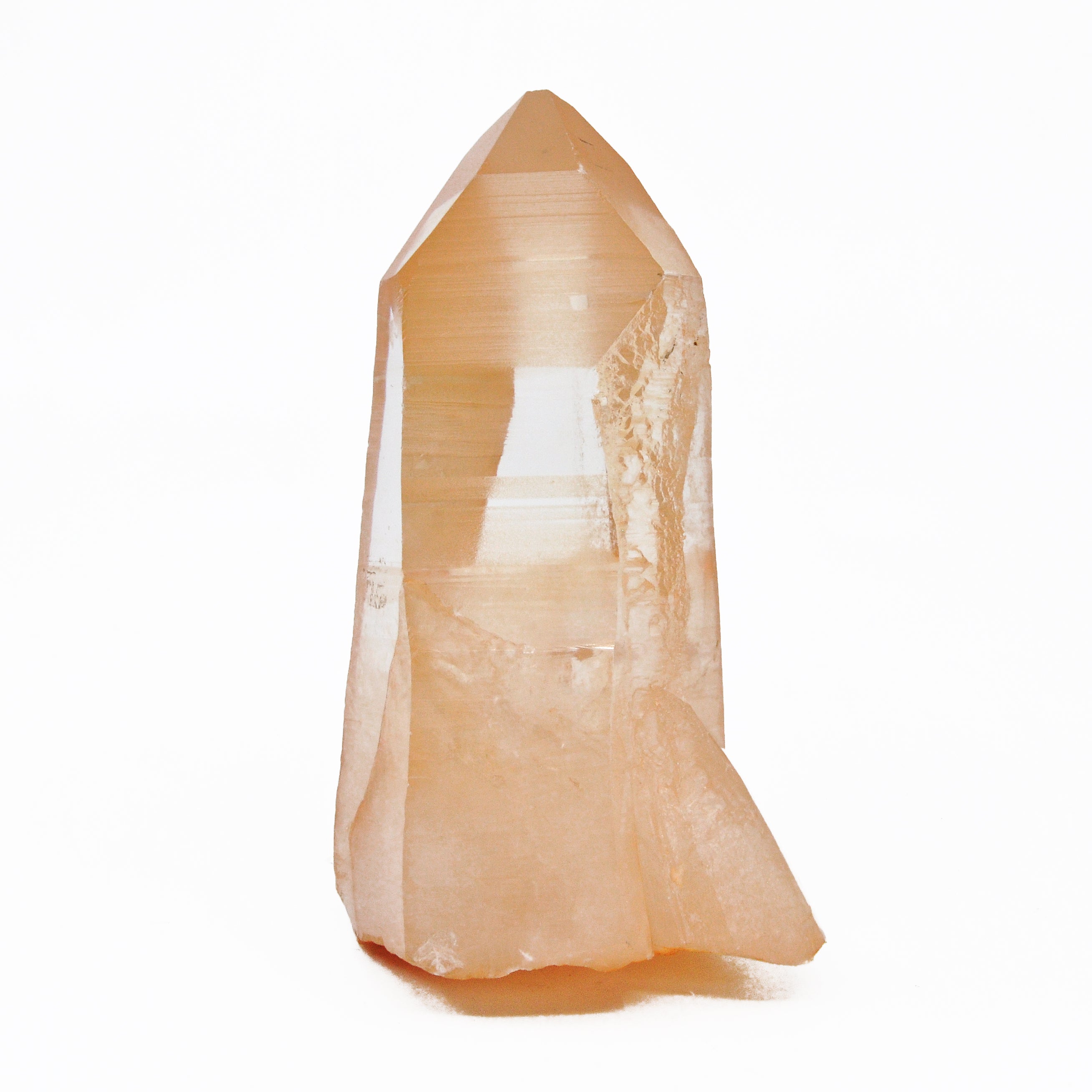 Tangerine Quartz with Iron 5.35 inch 1.43 lb Natural Crystal - Brazil - BBX-057 - Crystalarium
