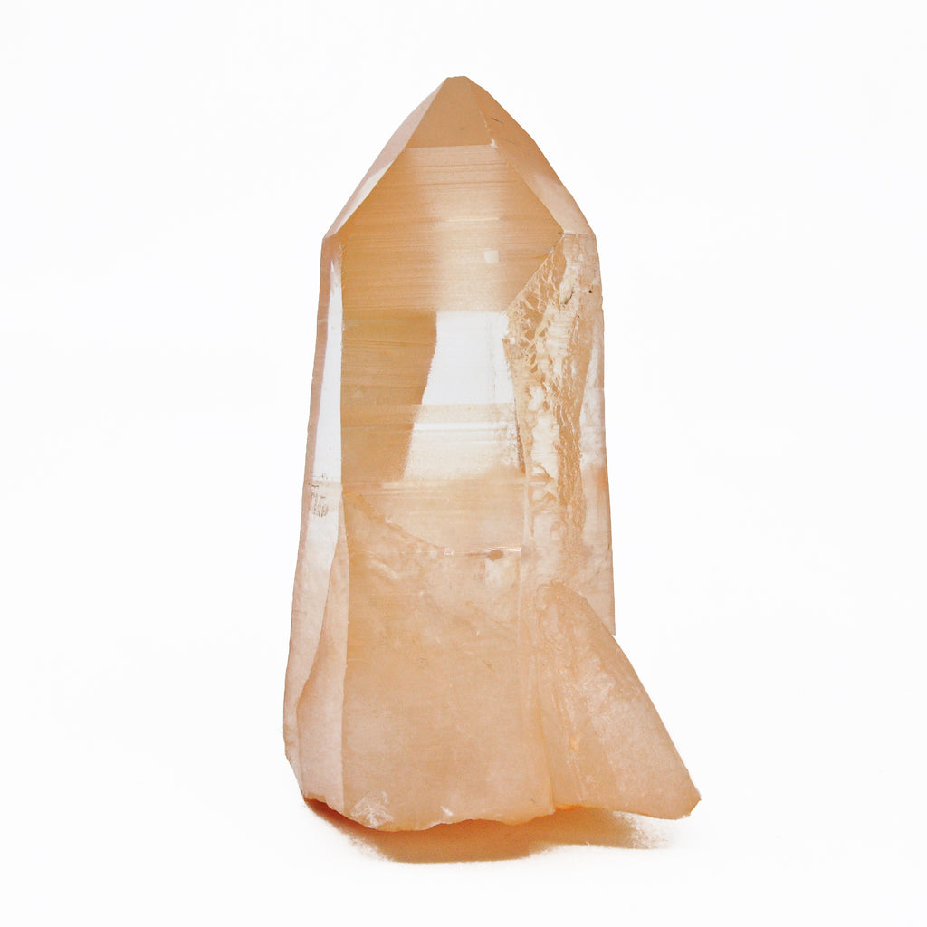 Tangerine Quartz with Iron 5.35 inch 1.43 lb Natural Crystal - Brazil - BBX-057 - Crystalarium