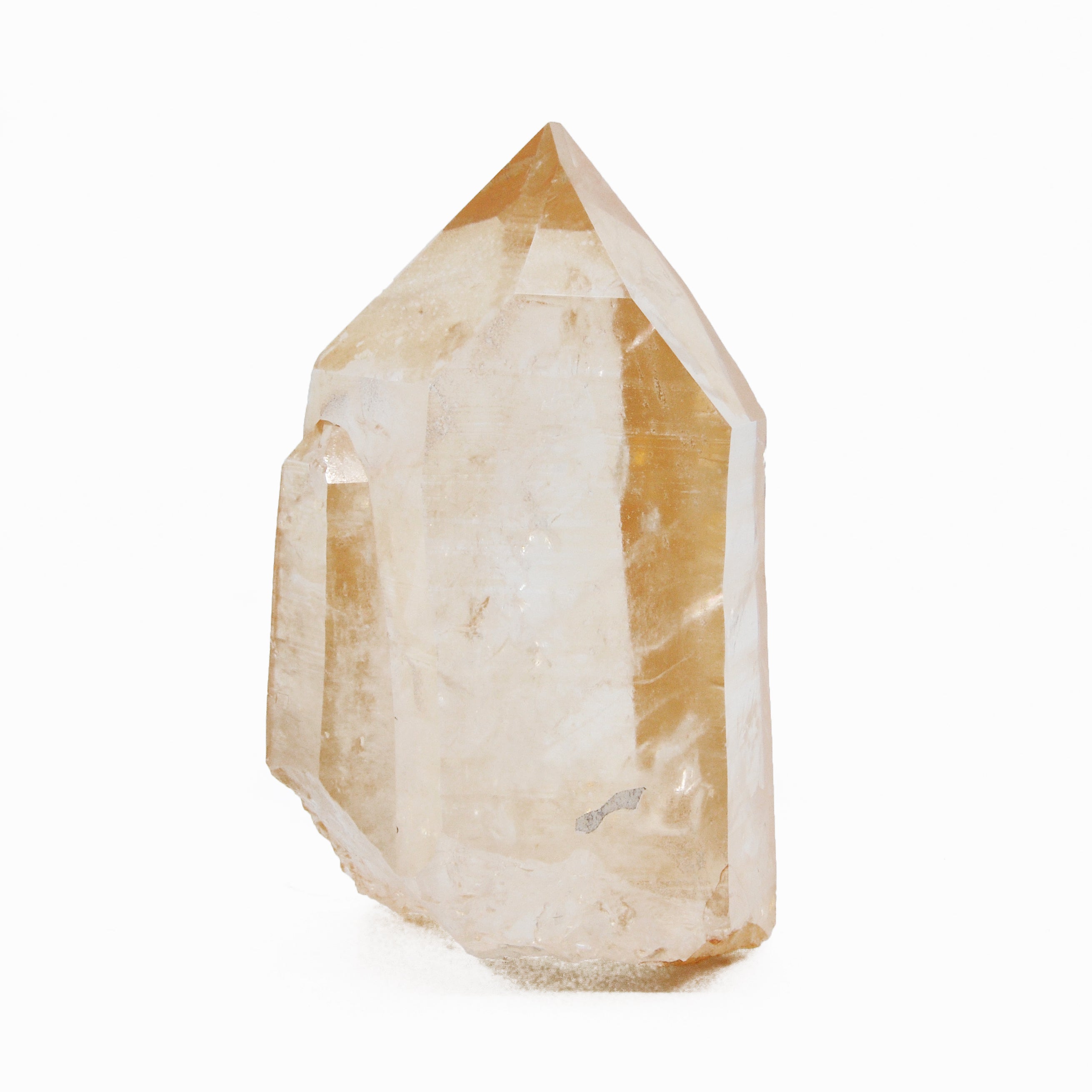 Tangerine Quartz 4.8 inch 1.58lb Natural Crystal Point - Sapo Mine, Brazil - XX-566 - Crystalarium