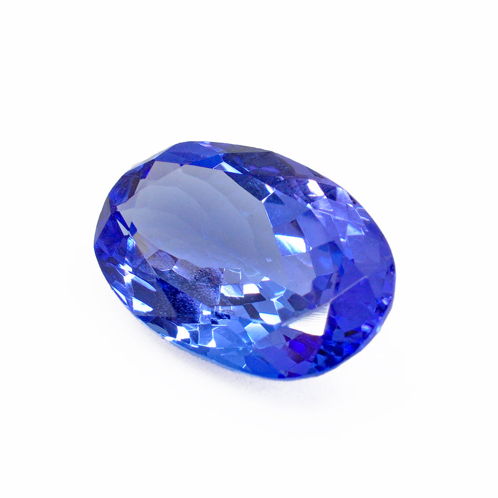 Tanzanite 13.23 mm 4.26 carats Faceted Oval Brilliant Gemstone - Tanzania - 8-028 - Crystalarium