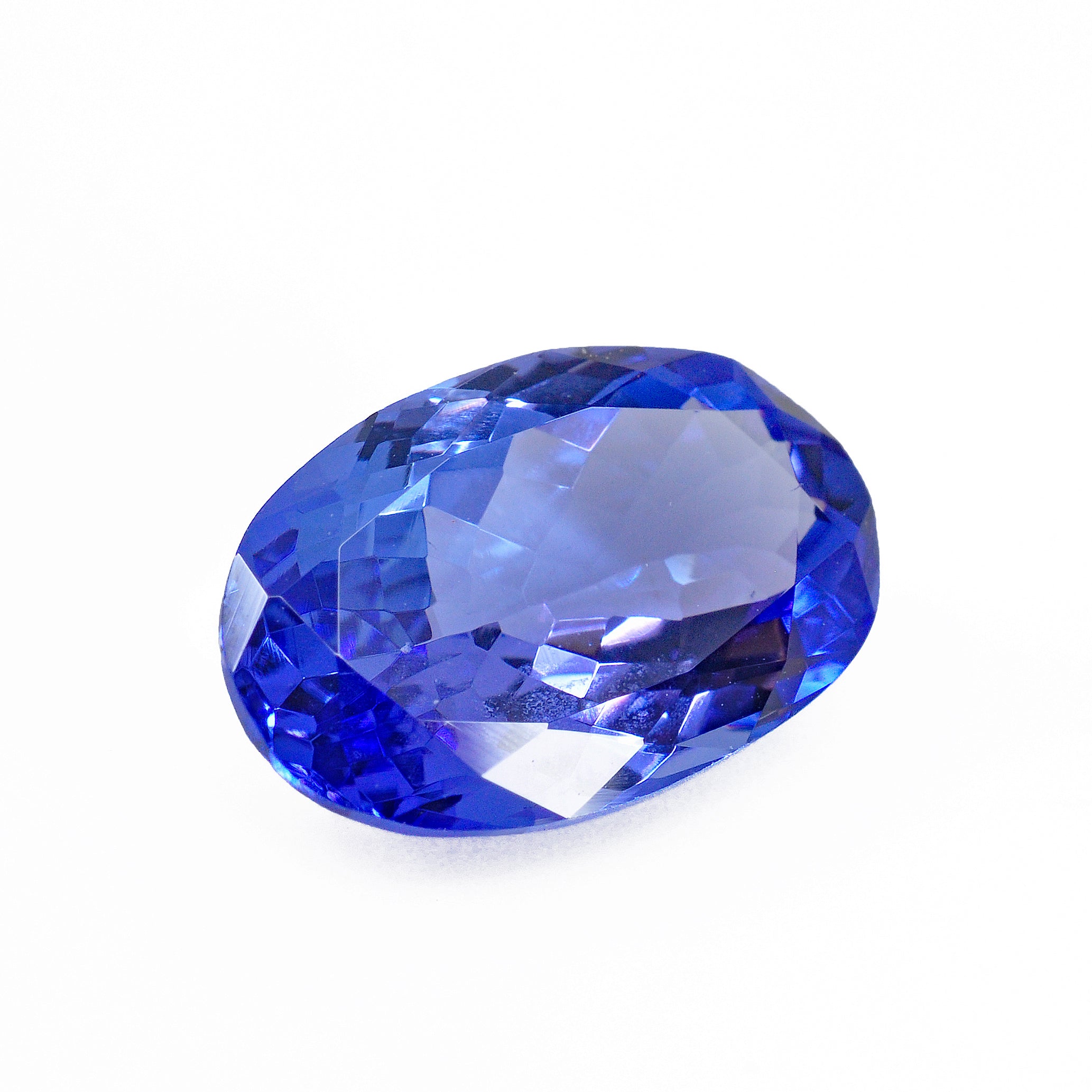 Tanzanite 13.23 mm 4.26 carats Faceted Oval Brilliant Gemstone - Tanzania - 8-028 - Crystalarium