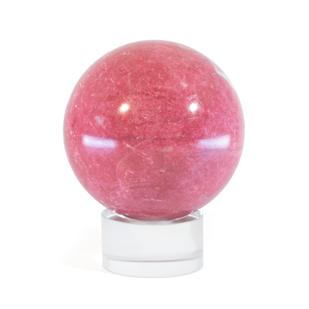 Thulite 2.6 inch 1.08lb Polished Crystal Sphere - India - HHL-026 - Crystalarium