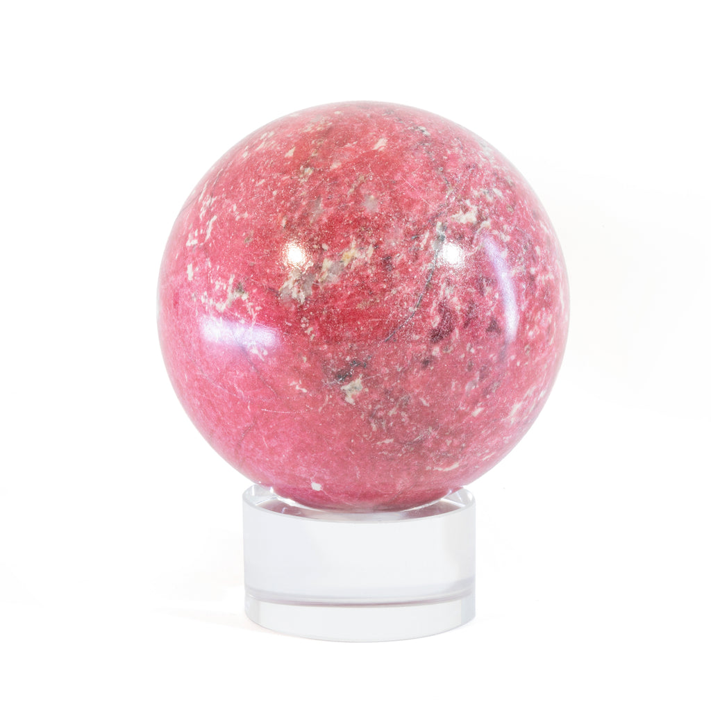Thulite 2.6 inch 1.08lb Polished Crystal Sphere - India - HHL-026 - Crystalarium