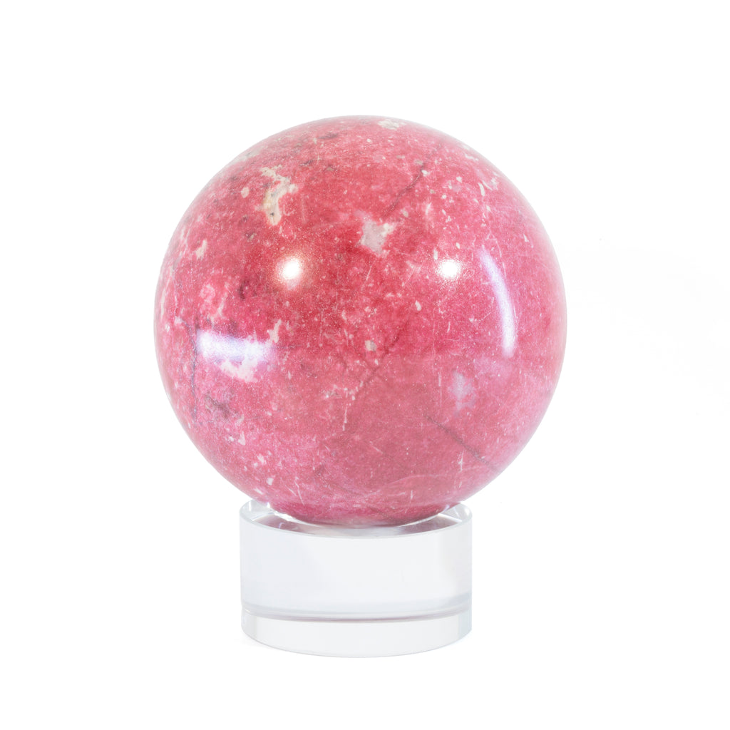 Thulite 2.6 inch 1.08lb Polished Crystal Sphere - India - HHL-026 - Crystalarium