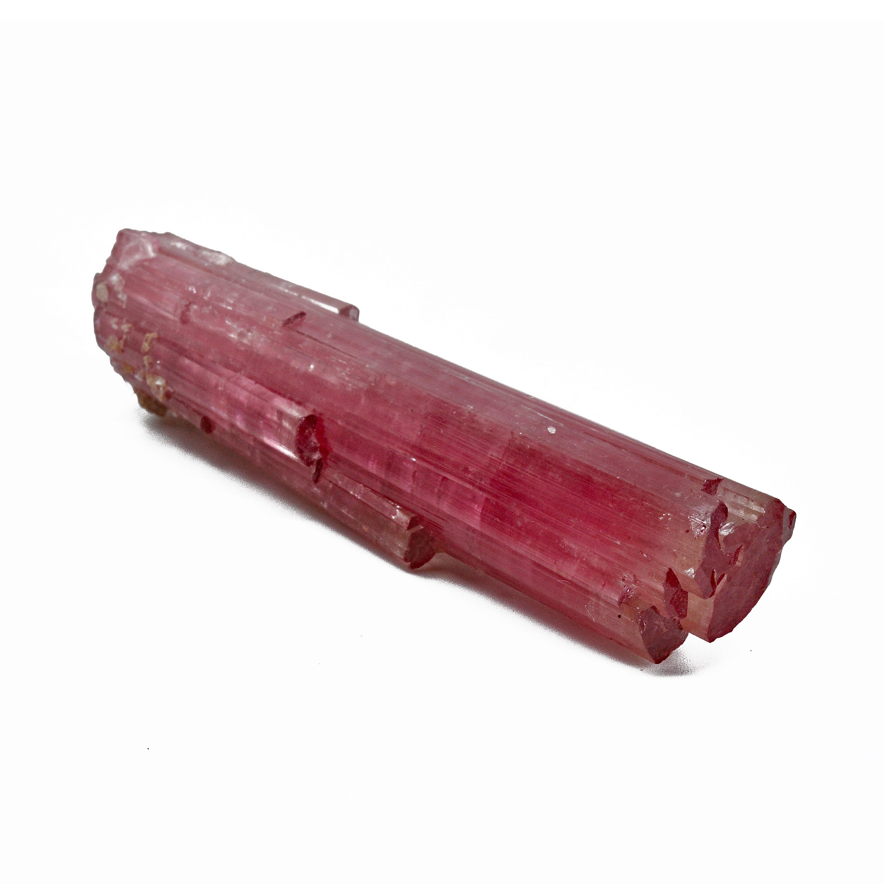 Pink Tourmaline 3.67 inch 60.8 gram Natural Double Terminated Gem Crystal - Afghanistan - BBX-581 - Crystalarium