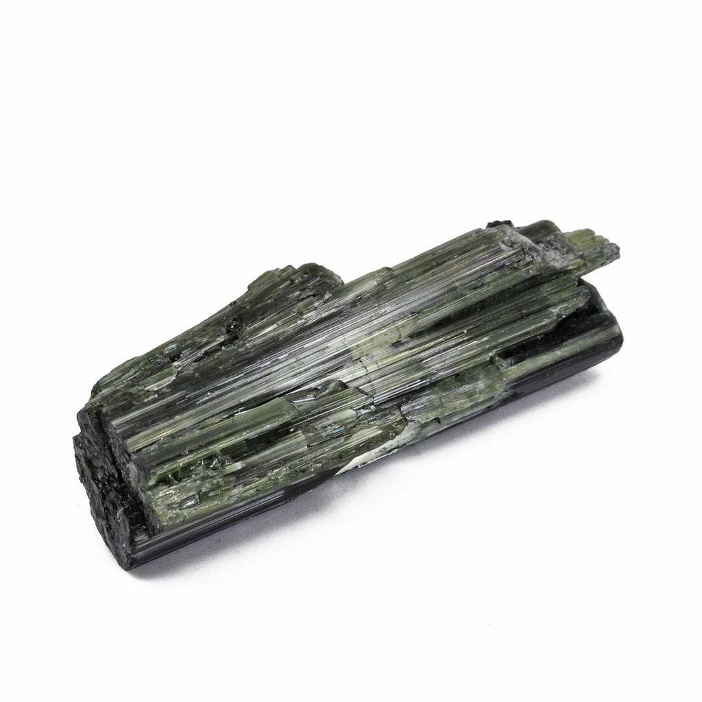 Green Cats Eye Tourmaline 2.5 inch 35.7 grams Natural Gem Crystal - FFX-163 - Crystalarium