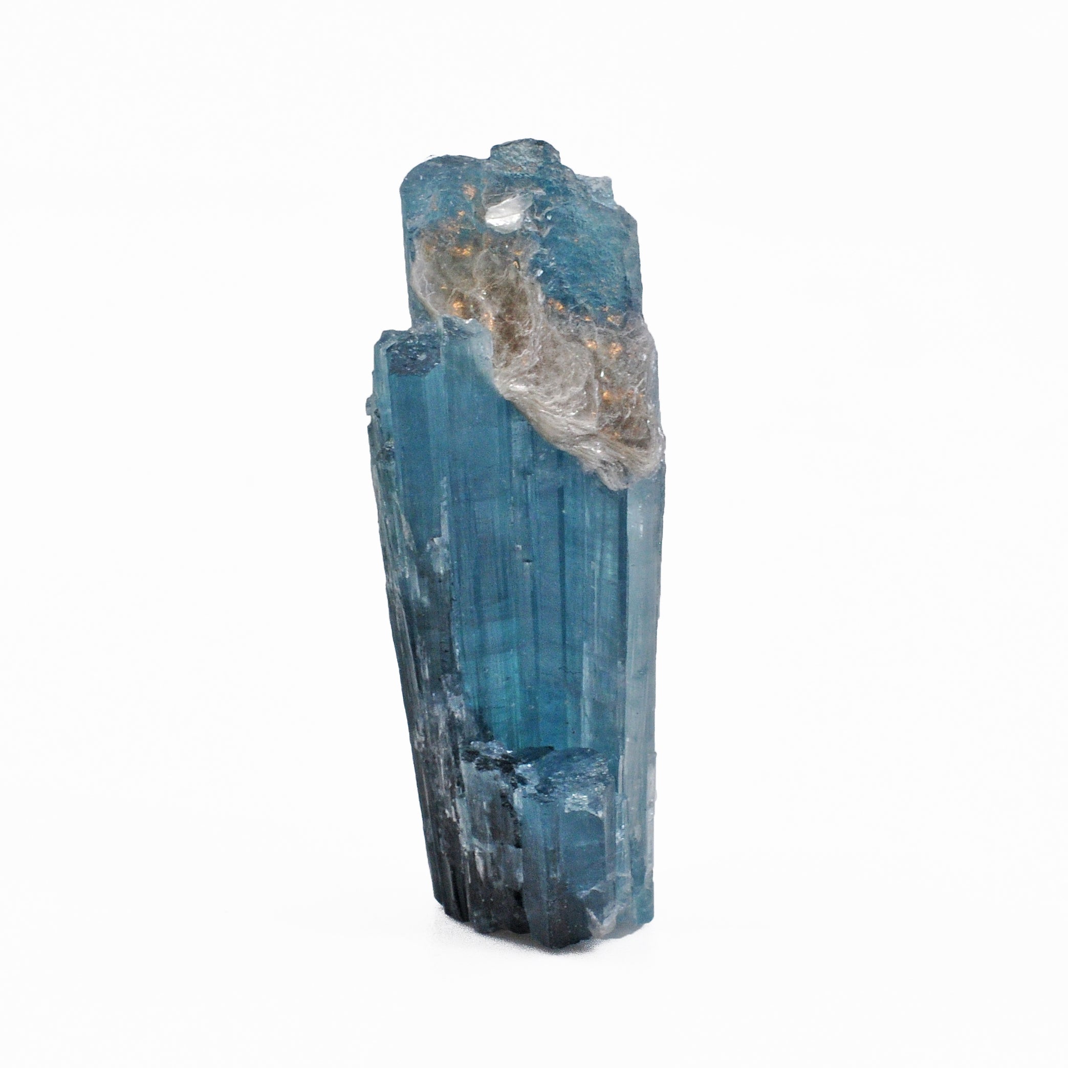 Indicolite - Blue Tourmaline 1.3 inch 7 grams Natural Gem Crystal - Brazil - GGX-224 - Crystalarium