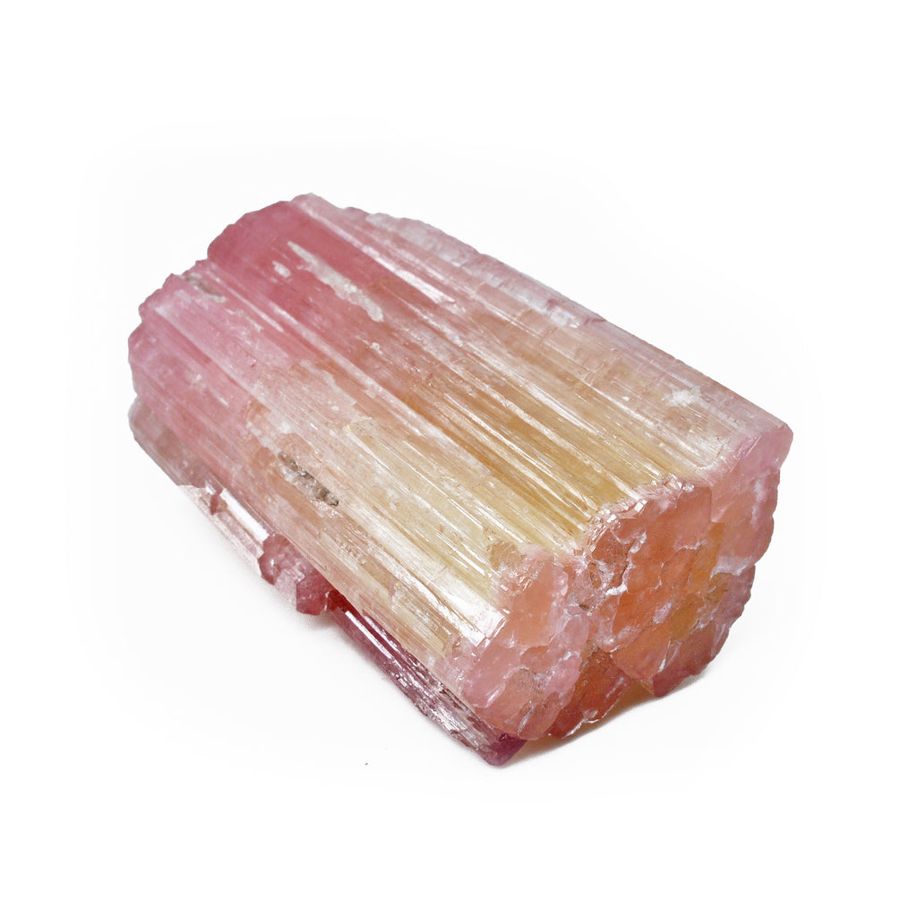Yellow and Pink Tourmaline Large Natural Gem Crystal Specimen - Pakistan - ZX-405 - Crystalarium