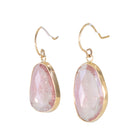 Pink Tourmaline 20.16 carat Handcrafted 14k Earrings - EEO-064 - Crystalarium
