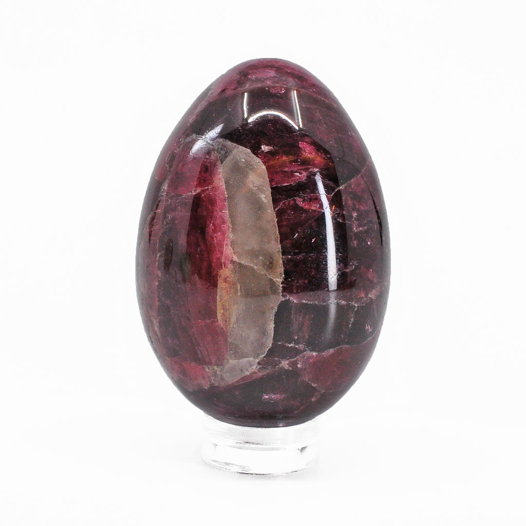 Rubellite Tourmaline 1.94 inch 86.7 grams Polished Crystal Egg- Russia - CCL-154 - Crystalarium