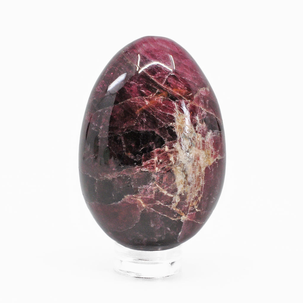 Rubellite Tourmaline 1.94 inch 86.7 grams Polished Crystal Egg- Russia - CCL-154 - Crystalarium
