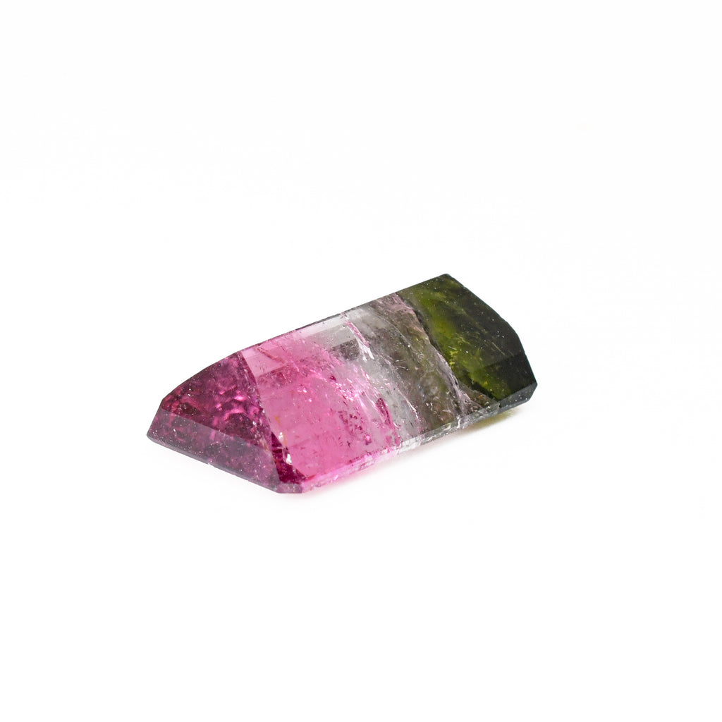 Faceted Tri Color Tourmaline 17.73mm 10.44ct Gemstone - 12-052 - Crystalarium