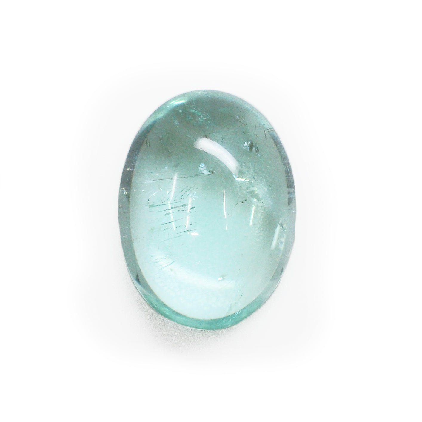 Blue Paraiba Tourmaline 13.85ct Polished Cabochon - Mozambique - CCV-006 - Crystalarium