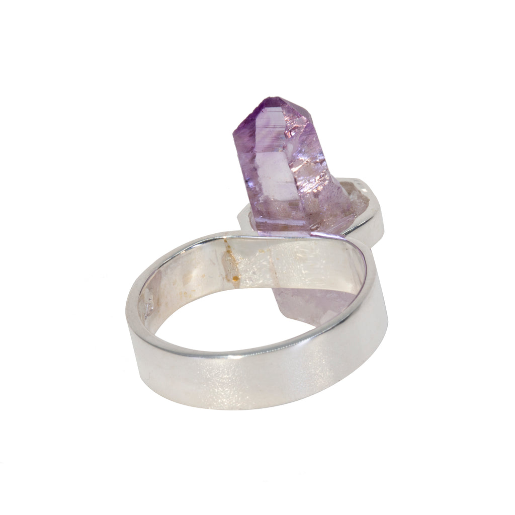 Veracruz Amethyst 11.31 Carat Natural Crystal Handcrafted Sterling Silver Ring - JJO-217 - Crystalarium