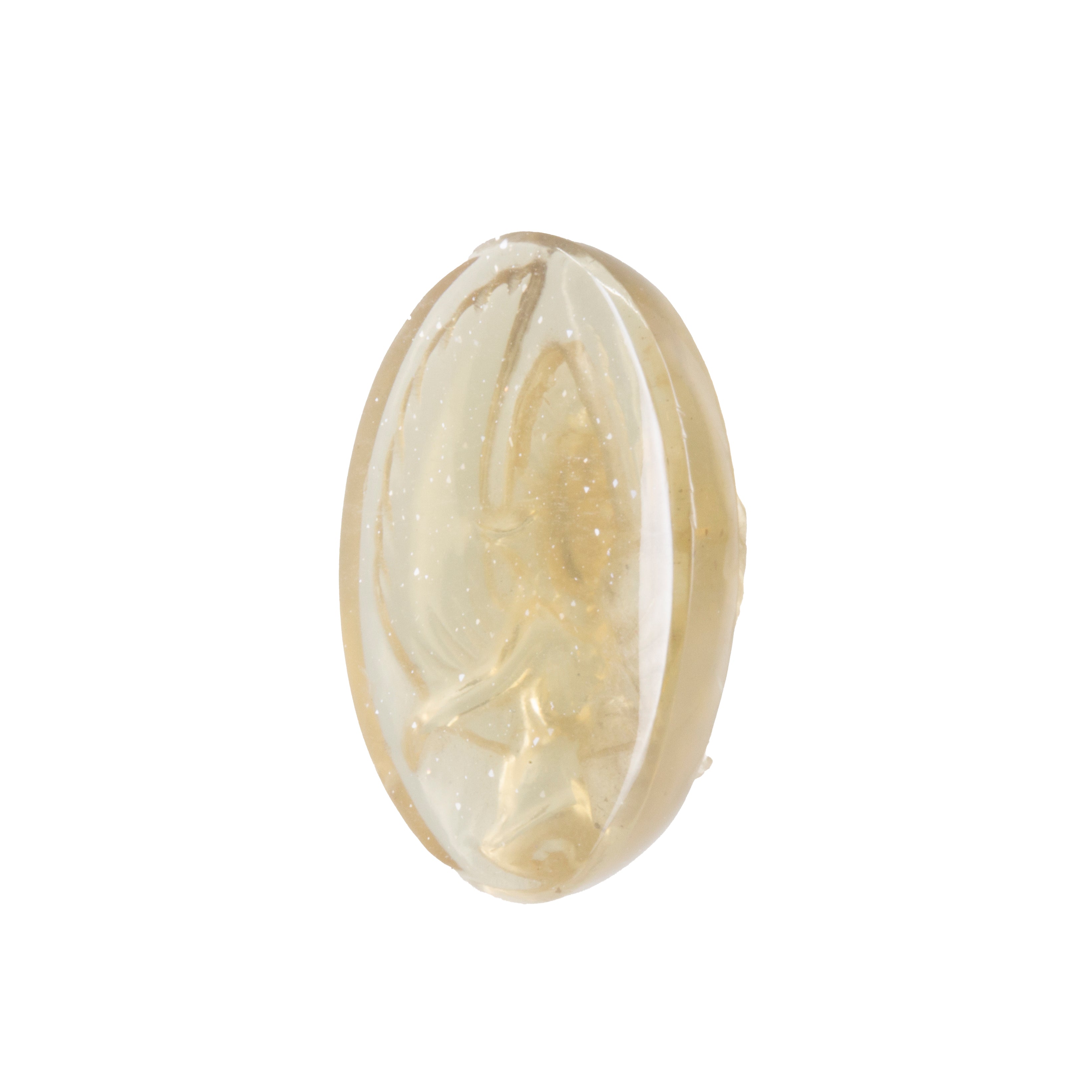 Golden Moonstone 26.08ct Hand Carved Light Goddess Gemstone - XF-037 - Crystalarium