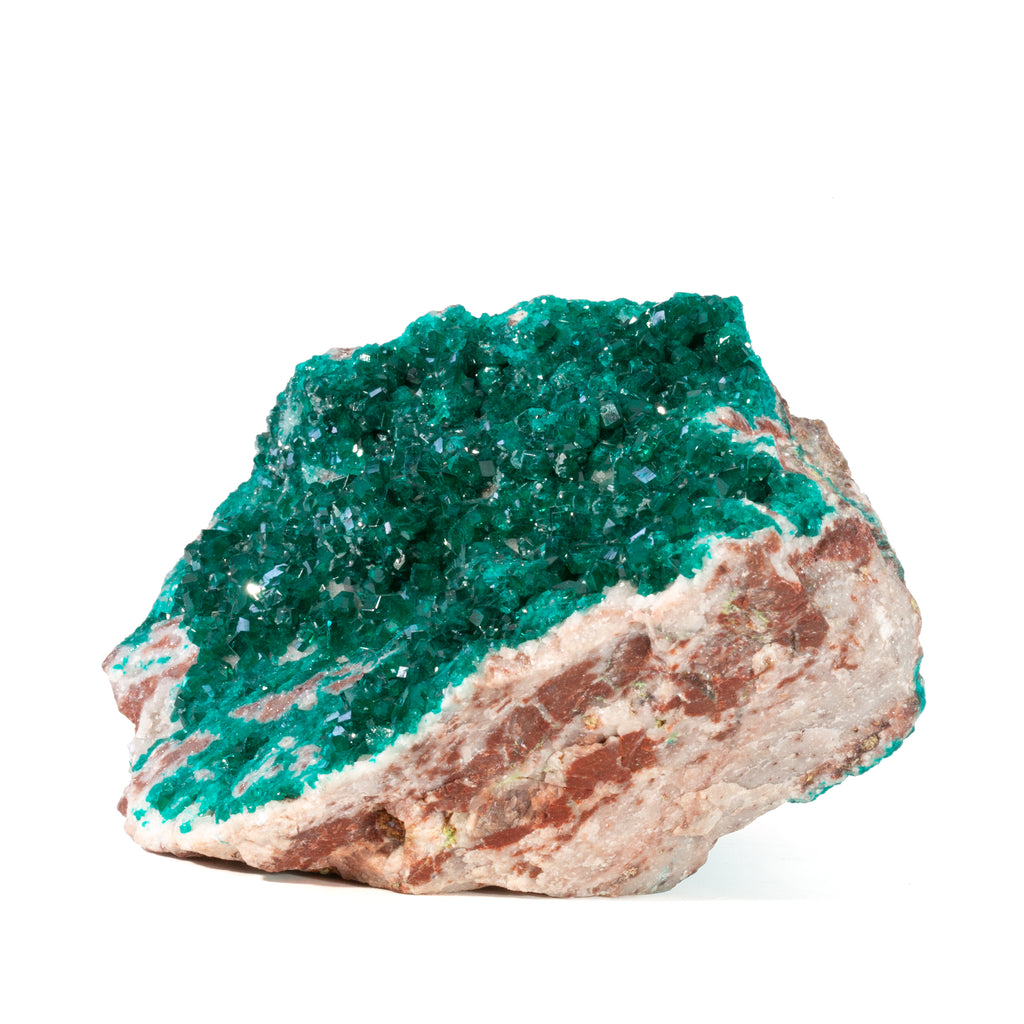 Dioptase 5.1 inch 2.11lb Natural gem Crystal Specimen - Tsumeb - XX-365 - Crystalarium