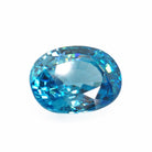 Blue Zircon 13.69 mm 10.89 carats Faceted Oval Gemstone - Thailand - 15-032 - Crystalarium