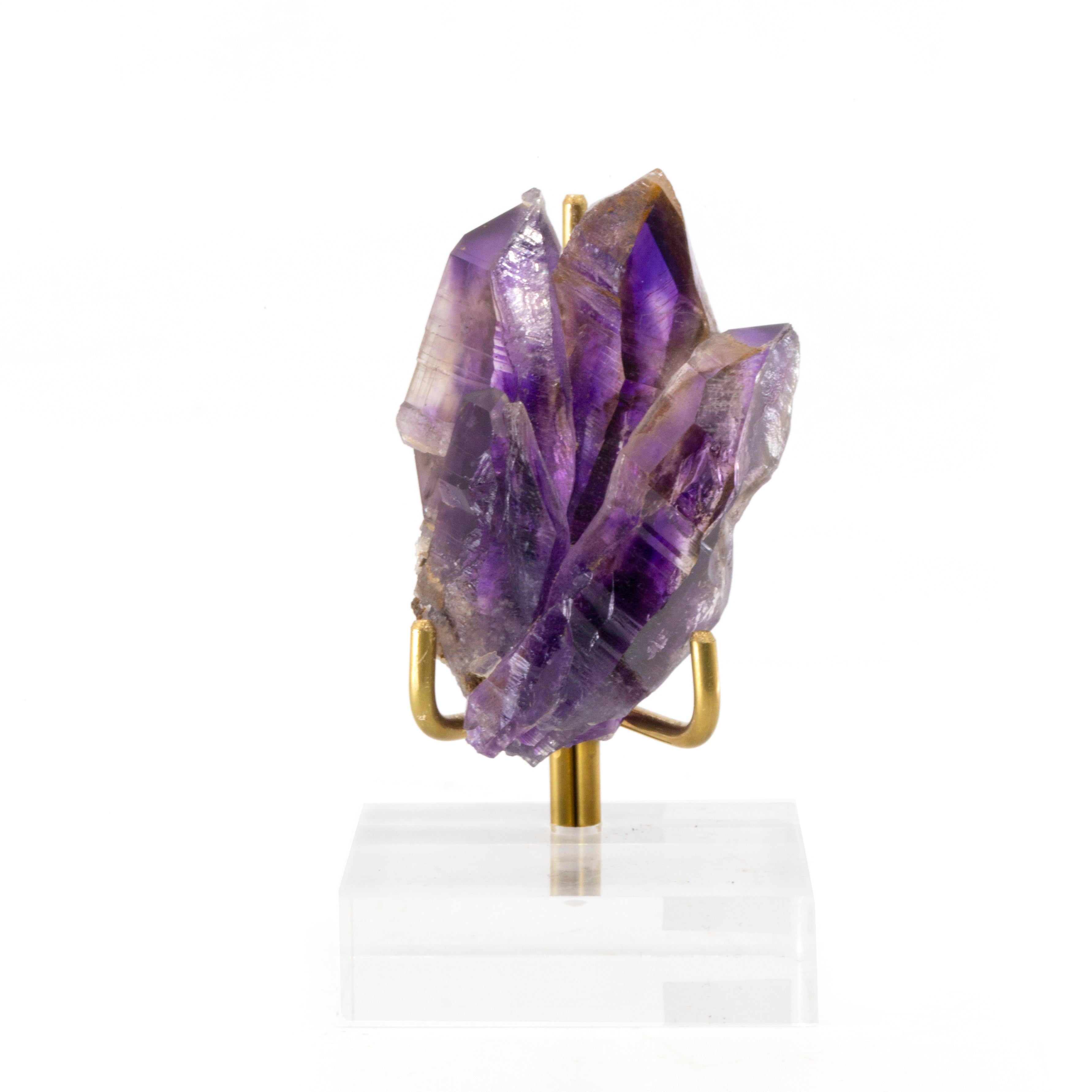 Amethyst Natural Crystal Cluster - Brandberg , Namibia - ZX-160 - Crystalarium