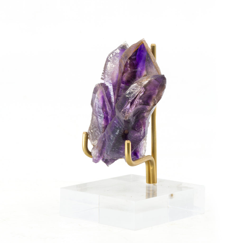 Amethyst Natural Crystal Cluster - Brandberg , Namibia - ZX-160 - Crystalarium